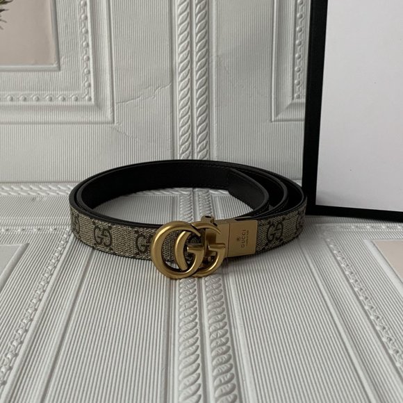 GGMarmont Reversible Thin Leather BeltStyle ‎65941 main image 5